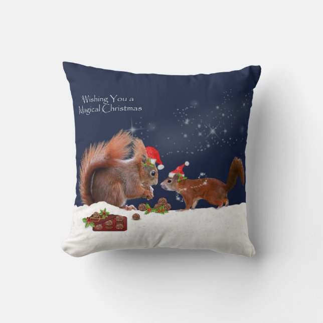Magisch Kerstkussen Kussen (Voorkant)