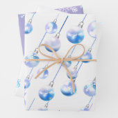 Magisch kerstpapier voor Bauble-wrapping Inpakpapier Vel (In situ)