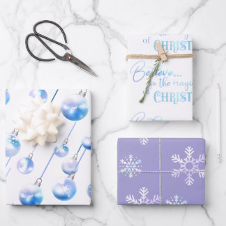 Magisch kerstpapier voor Bauble-wrapping Inpakpapier Vel