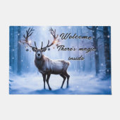 Magisch kerstrendier deurmat (Voorkant)