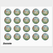 Magisch Kikkerdorpssticker Ronde Sticker (Vel)