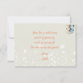 Magisch klein Fairy silhouet kinderen verjaardag Bedankkaart