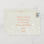 Magisch klein Fairy silhouet kinderen verjaardag Bedankkaart (Voorkant / Achterkant)