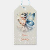 Magisch klein Fairy silhouet kinderen verjaardag Cadeaulabel (Voorkant)