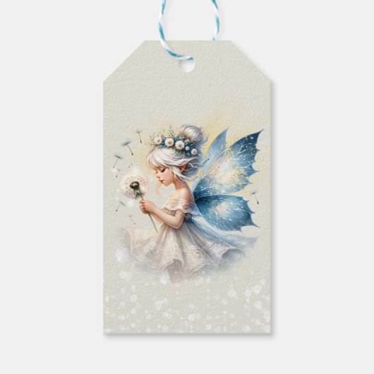 Magisch klein Fairy silhouet kinderen verjaardag Cadeaulabel (Achterkant)