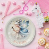 Magisch klein Fairy silhouet kinderen verjaardag Papieren Bordje (Feest)
