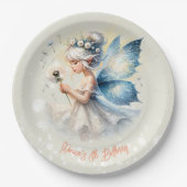 Magisch klein Fairy silhouet kinderen verjaardag Papieren Bordje (Voorkant)