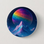 Magisch kosmisch land ronde button 5,7 cm (Voorkant)
