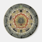 Magisch kosmisch Roos Mandala Magneet (Voorkant)