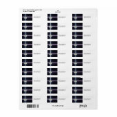 Magisch kruis retouradreslabel etiket (Full Sheet)