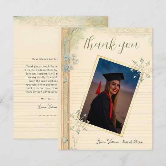  magisch landpapier bedankkaart (Voorkant / Achterkant)