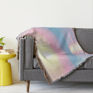 Magisch landschap in roze zonsondergang deken