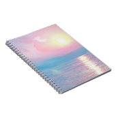 Magisch landschap in roze zonsondergang notitieboek (Rechterzijde)