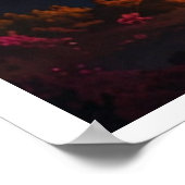 Magisch landschap met noorderlicht poster (Hoek)