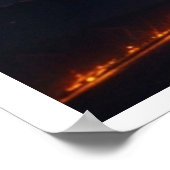 Magisch landschap met noorderlicht poster (Hoek)