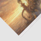 Magisch landschap Steampunk Cat Cosmic Decoupage Tissuepapier (Detail)