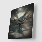 Magisch landschap vierkante klok (Hoek)