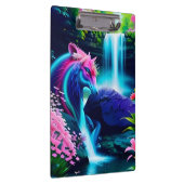 Magisch Landschap Waterval en Bloemen Twee Klembord (Rechts)