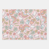 Magisch leerschoolpatroon inpakpapier vel (Voorkant)