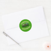 Magisch lekker met champignons ronde sticker (Envelop)