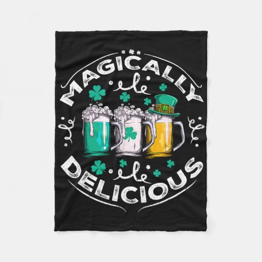 Magisch Lekkere St. Patrick's Dag Bier Drinken Fleece Deken (Voorkant)