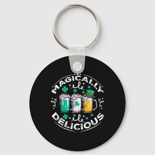 Magisch Lekkere St. Patrick's Dag Bier Drinken  Sleutelhanger (Voorkant)