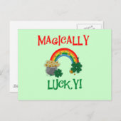 Magisch Lucky T-shirts en cadeautjes Briefkaart (Voorkant / Achterkant)