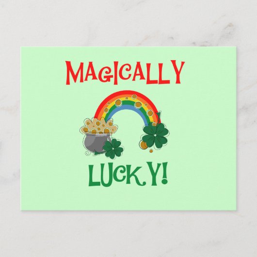 Magisch Lucky T-shirts en cadeautjes Briefkaart (Voorkant)
