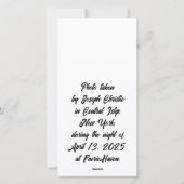 Magisch maanlandschap (leeg binnenin) feestdagenkaart (Achterkant)