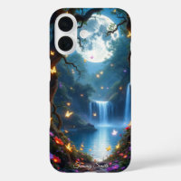 Magisch maanverlicht bos | Fantasy Glow telefoonho