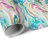 Magisch Markeren: Metallic Paint Design. Cadeaupapier (Rol Hoek)