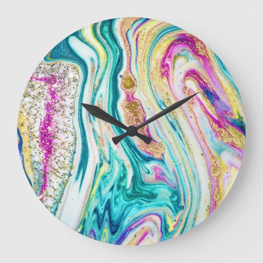 Magisch Markeren: Metallic Paint Design. Grote Klok (Voorkant)
