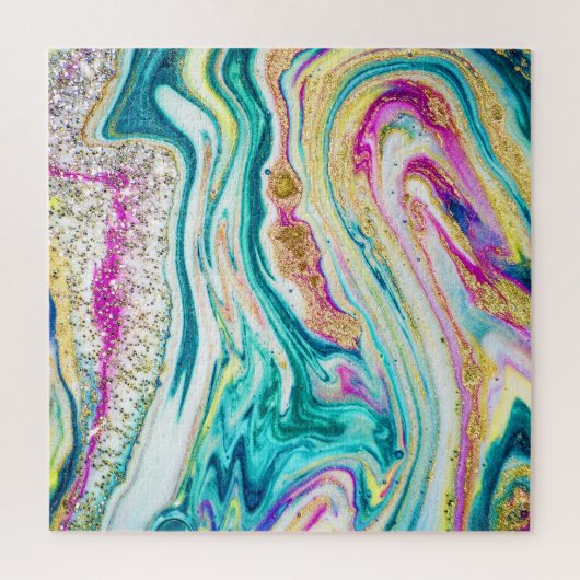 Magisch Markeren: Metallic Paint Design. Legpuzzel (Verticaal)