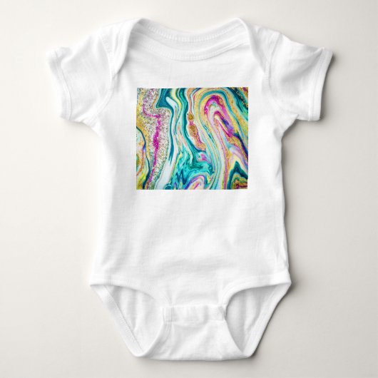 Magisch Markeren: Metallic Paint Design. Romper (Voorkant)