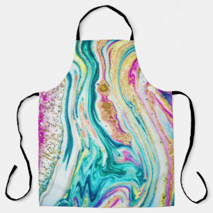 Magisch Markeren: Metallic Paint Design. Schort