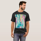 Magisch Markeren: Metallic Paint Design. T-shirt (Voorkant volledig)