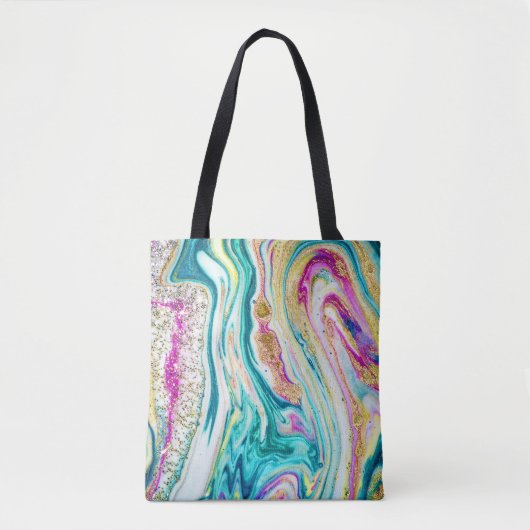 Magisch Markeren: Metallic Paint Design. Tote Bag (Voorkant)