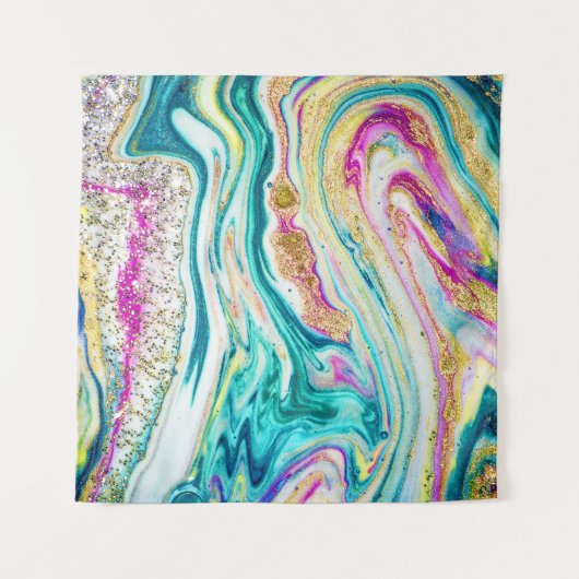Magisch Markeren: Metallic Paint Design. Wandkleed (Voorkant)