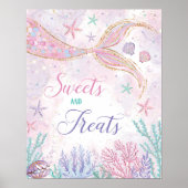 Magisch Meermin Zoetigheden & Traktaties Feestbord Poster (Voorkant)