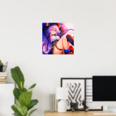 Magisch meisje anime poster (Thuiskantoor)