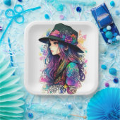 MAGISCH MEISJE PAPIEREN BORDJE (Feest)