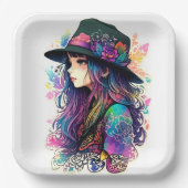 MAGISCH MEISJE PAPIEREN BORDJE (Voorkant)