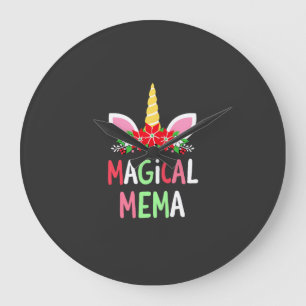 Magisch Mema Eenhoorn Shirt Kerst Pyjama Shirt Grote Klok