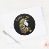 Magisch met een Eenhoorn Feestje Ronde Sticker (Envelop)