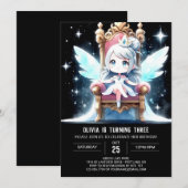 Magisch minimalistische Prinses Verjaardag Kaart (Voorkant / Achterkant)