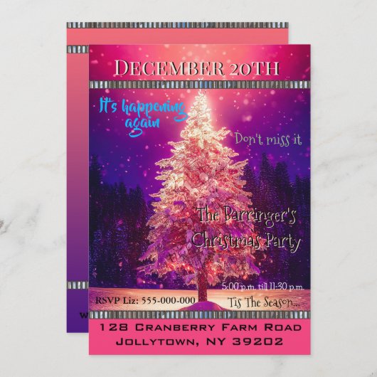 Magisch moment Droomlike Kerstfeest Kaart (Voorkant / Achterkant)