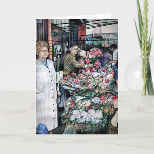 Magisch moment in Misloc Market Hongarije Greeting Kaart (Voorkant)