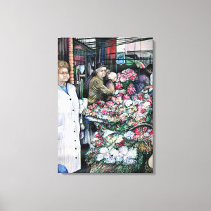 Magisch moment in Misloc Markt Hongarije Canvas Afdruk