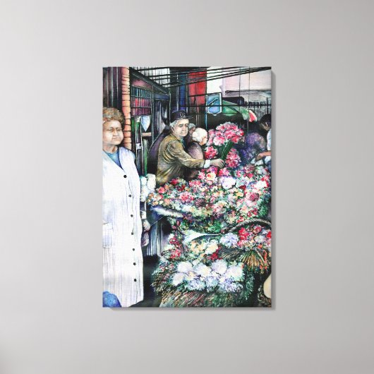 Magisch moment in Misloc Markt Hongarije Canvas Afdruk (Voorkant)