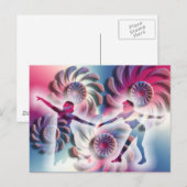 Magisch moment van dans briefkaart (Voorkant / Achterkant)